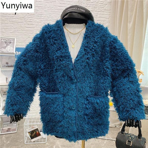 women's jackets autumn winter fashion all-match faux fur coat solid color v-neck plush jacket single breasted double pockets women, Black;brown
women's jackets autumn winter fashion all-match faux fur coat solid color v-neck plush jacket single breasted double pockets women, Black;brown