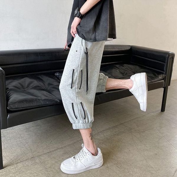 summer youth men's loose solid color simple large size sports cropped trousers fashion casual pants, Black
summer youth men's loose solid color simple large size sports cropped trousers fashion casual pants, Black