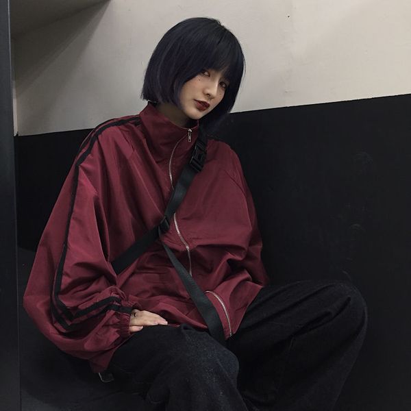 jackets women bf style chic harajuku sun-proof leisure spring couples jacket zipper high street trend simple popular outwear, Black;brown
jackets women bf style chic harajuku sun-proof leisure spring couples jacket zipper high street trend simple popular outwear, Black;brown