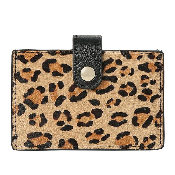 card holders 2021 holder women leopard horse hair genuine leather small lady wallet short hasp female purse simple ladies purses, Brown;gray
card holders 2021 holder women leopard horse hair genuine leather small lady wallet short hasp female purse simple ladies purses, Brown;gray