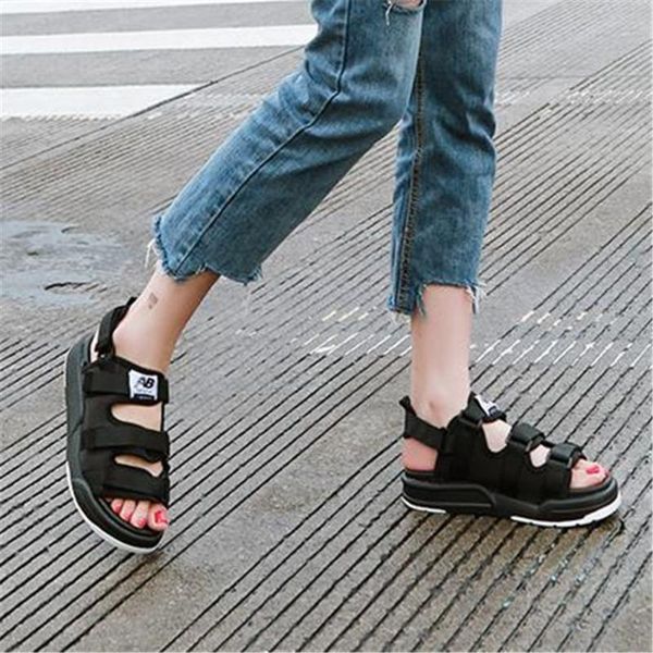 summer sandals, women's shoes, korean version, flat bottomed fashion magic stickers, toes, beach shoes. sandals, Black
summer sandals, women's shoes, korean version, flat bottomed fashion magic stickers, toes, beach shoes. sandals, Black