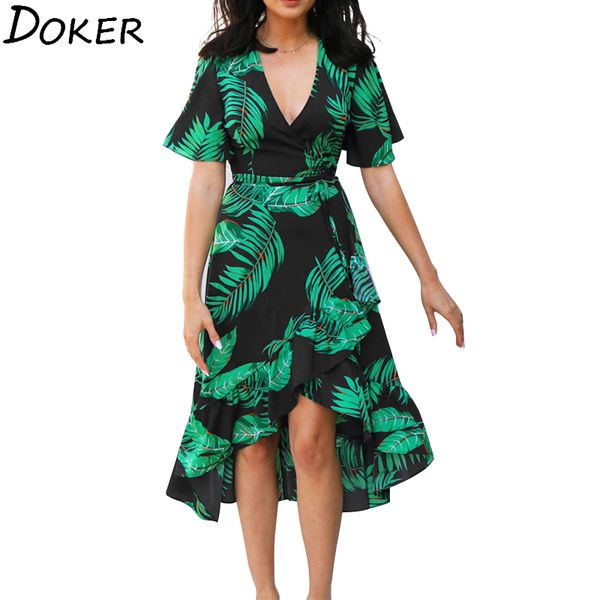 summer new chiffon floral dress women clothes v-neck short sleeve plus size boho ruffle dresses fashion midi dress femme 210423, Black;gray
summer new chiffon floral dress women clothes v-neck short sleeve plus size boho ruffle dresses fashion midi dress femme 210423, Black;gray