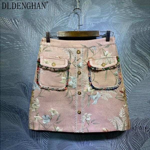 skirts dldenghan fashion flower print summer skirt women's crystal button slim a-line 2021 designer, Black
skirts dldenghan fashion flower print summer skirt women's crystal button slim a-line 2021 designer, Black