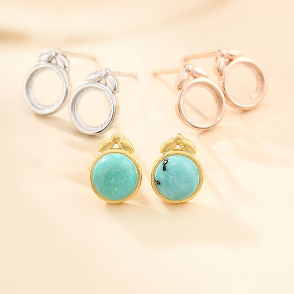earrings settings mount round stone solid 925 sterling silver women jewelry settings ear wire diy handcraft, Slivery;crystal
earrings settings mount round stone solid 925 sterling silver women jewelry settings ear wire diy handcraft, Slivery;crystal