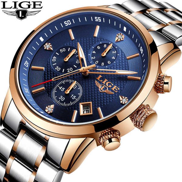 lige watch men fashion sport quartz clock mens watches brand luxury full steel diamond waterproof watch relogio masculino 210527, Slivery;brown
lige watch men fashion sport quartz clock mens watches brand luxury full steel diamond waterproof watch relogio masculino 210527, Slivery;brown