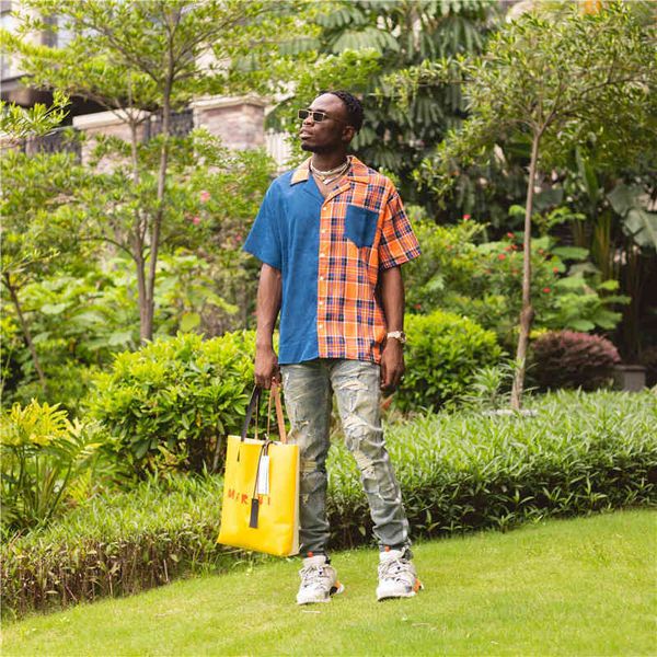 am's fashion white edge embossed pierced jeans high street fashion men, Blue 
am's fashion white edge embossed pierced jeans high street fashion men, Blue