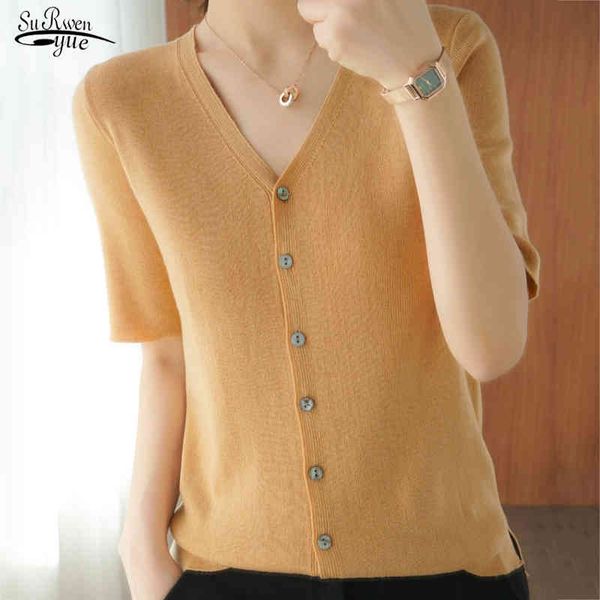short sleeve v-neck korean shirt summer new cotton and linen knitted cardigan half sleeve all match graceful thin coat 10049 210417, White
short sleeve v-neck korean shirt summer new cotton and linen knitted cardigan half sleeve all match graceful thin coat 10049 210417, White