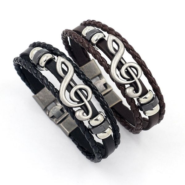 wristbands men's leather bracelet alloy note beaded woven korean version simple girlfriends and lovers' hand ornaments punk wristb, Golden;silver
wristbands men's leather bracelet alloy note beaded woven korean version simple girlfriends and lovers' hand ornaments punk wristb, Golden;silver