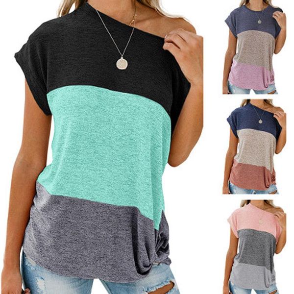 women's t-shirt 2021 spring and summer casual bat short-sleeved round neck loose color matching twisted 5 colors, White
women's t-shirt 2021 spring and summer casual bat short-sleeved round neck loose color matching twisted 5 colors, White