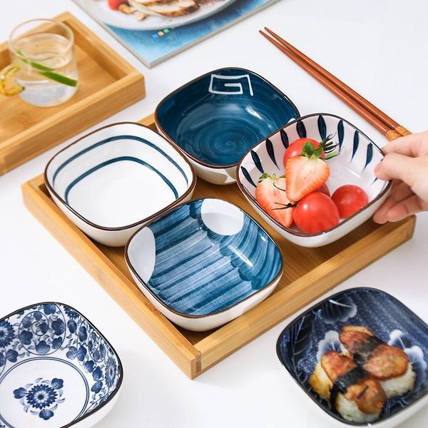 set of 4 japanese style ceramic square snack bowls 4.25 inch assorted design dinnerware ideal for dessert dish in gift box
set of 4 japanese style ceramic square snack bowls 4.25 inch assorted design dinnerware ideal for dessert dish in gift box