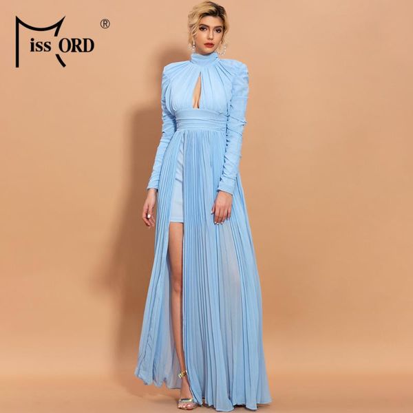 casual dresses missord 2021 o neck chiffon long sleeve women maxi high split see though elegant summer m0038, Black;gray
casual dresses missord 2021 o neck chiffon long sleeve women maxi high split see though elegant summer m0038, Black;gray