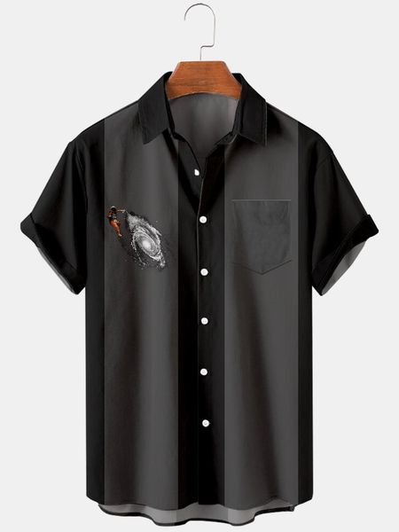 men's casual shirts 2021 autumn astronaut 3 3d digital printing short-sleeved shirt, White;black
men's casual shirts 2021 autumn astronaut 3 3d digital printing short-sleeved shirt, White;black