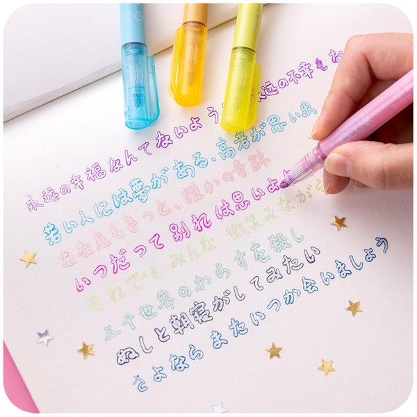 highlighters 8 colors dual line fluorescent pen glitter marker sketch stationery highlighter cute japanese, Black;red
highlighters 8 colors dual line fluorescent pen glitter marker sketch stationery highlighter cute japanese, Black;red