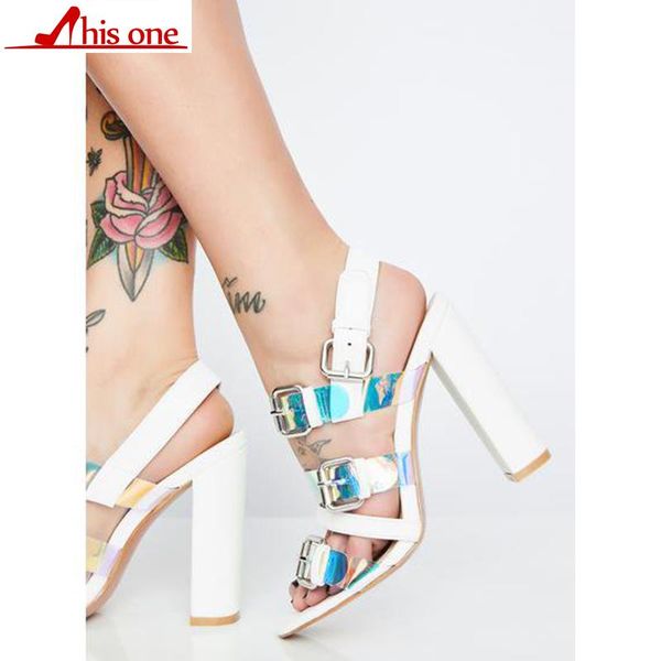 women sandals shoes celebrity wearing simple style pvc clear transparent strappy buckle high heels woman35-48, Black
women sandals shoes celebrity wearing simple style pvc clear transparent strappy buckle high heels woman35-48, Black