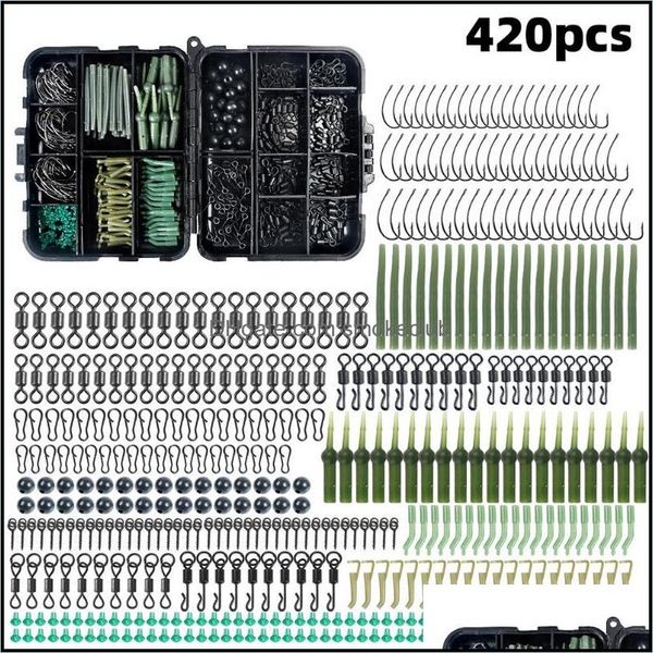 sports & outdoors 420pcs/box fishing tackles kit hooks swivel snaps sbeads baits screw fitting anti enment sleeve for bass aessories dro
sports & outdoors 420pcs/box fishing tackles kit hooks swivel snaps sbeads baits screw fitting anti enment sleeve for bass aessories dro