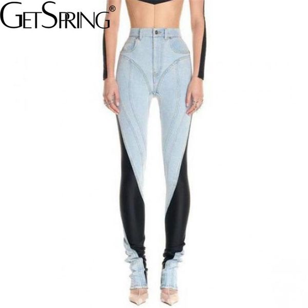 getspring women jeans leggings vintage patchwork high waist denim pencil pants color matching long female trousers autumn 210922, Blue
getspring women jeans leggings vintage patchwork high waist denim pencil pants color matching long female trousers autumn 210922, Blue