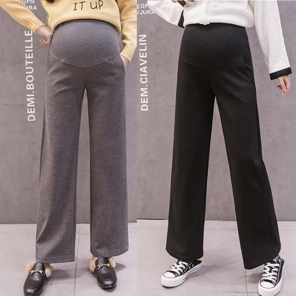 maternity bottoms autumn and winter pregnant women wide leg pants casual wild fashion mopping, White
maternity bottoms autumn and winter pregnant women wide leg pants casual wild fashion mopping, White