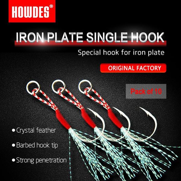 10pcs lron plate single lead fish hook anti bright wire unimpeded barbed luya binding line fresh water fishing hooks
10pcs lron plate single lead fish hook anti bright wire unimpeded barbed luya binding line fresh water fishing hooks