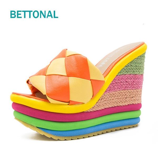 raiow rome slippers women shoes slides platform wee 2021 summer ladies weave mixed colors sandals female chaussure femme, Black
raiow rome slippers women shoes slides platform wee 2021 summer ladies weave mixed colors sandals female chaussure femme, Black