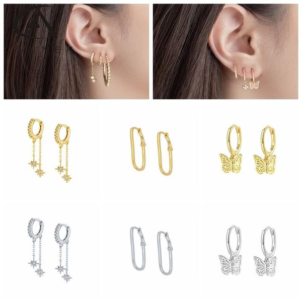hoop & huggie canner 925 sterling silver earrings for women luxury pendientes circle earring butterfly ear fine jewelry party gift, Golden;silver
hoop & huggie canner 925 sterling silver earrings for women luxury pendientes circle earring butterfly ear fine jewelry party gift, Golden;silver