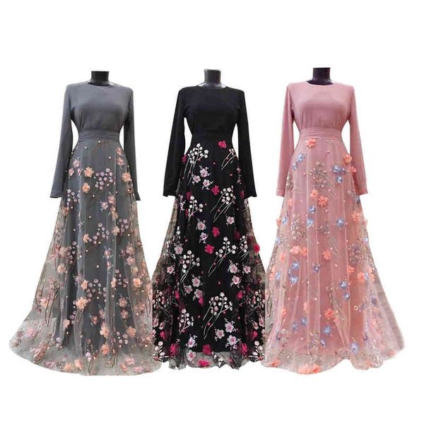 casual dresses zhiyiduoduo embroidery three dimensional flower skirt with hollow splicing long 21402, Black;gray
casual dresses zhiyiduoduo embroidery three dimensional flower skirt with hollow splicing long 21402, Black;gray