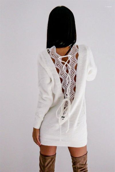 women's autumn sweater long female crew neck sleeve casual loose pullover jumper blouse1, White;black
women's autumn sweater long female crew neck sleeve casual loose pullover jumper blouse1, White;black