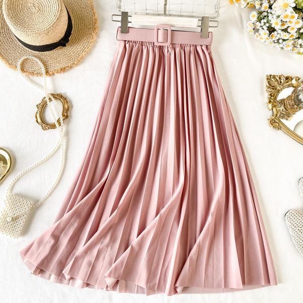 vintage solid pleated long women skirts high waist midi korean elegant office female elastic casual black
vintage solid pleated long women skirts high waist midi korean elegant office female elastic casual black
