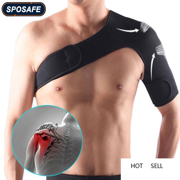 adjustable gym sports care single shoulder support back brace guard strap wrap belt band pads black bandage men & women, Black;blue
adjustable gym sports care single shoulder support back brace guard strap wrap belt band pads black bandage men & women, Black;blue