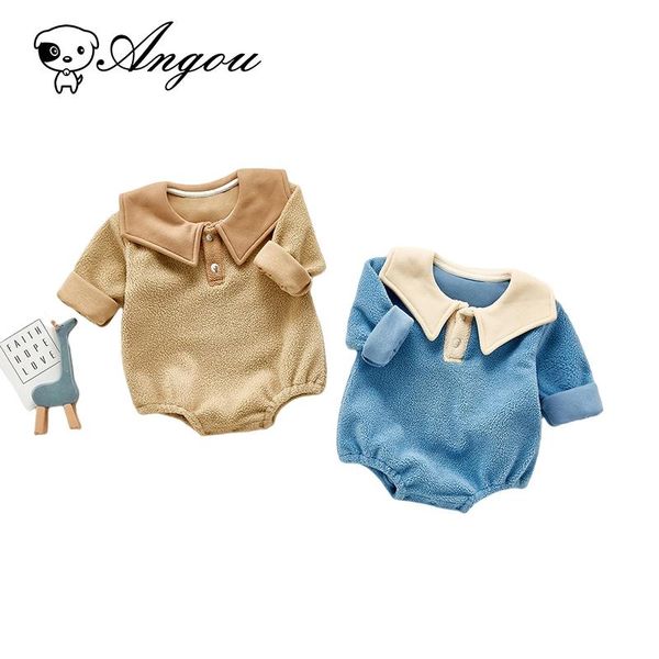 jumpsuits angou 2021 winter baby boy girl rompers clothes lapel long sleeves pure color jumpsuit cotton soft solid romper, Blue
jumpsuits angou 2021 winter baby boy girl rompers clothes lapel long sleeves pure color jumpsuit cotton soft solid romper, Blue