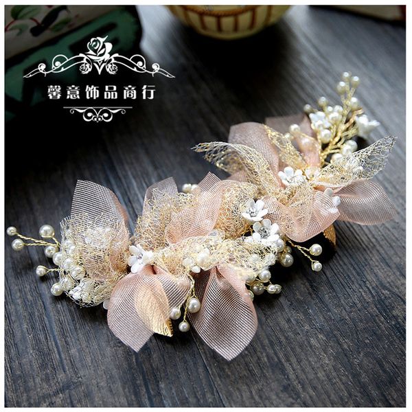 korean silk yarn flower bride headdress beauty bride wedding hair accessories pink hair ornament, Slivery;golden
korean silk yarn flower bride headdress beauty bride wedding hair accessories pink hair ornament, Slivery;golden