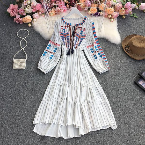 casual dresses yizzhoy spring autumn women bohemian embroidery lone sleeve holiday style lady high waist lace-up vintage midi, Black;gray
casual dresses yizzhoy spring autumn women bohemian embroidery lone sleeve holiday style lady high waist lace-up vintage midi, Black;gray