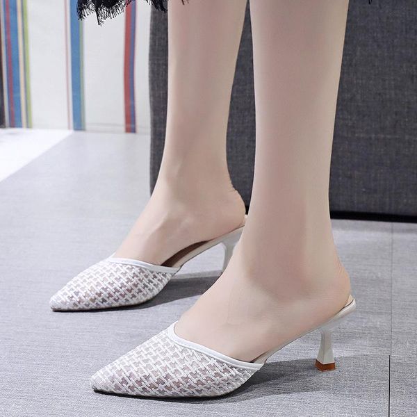 slippers -women's slippers, stiletto retro mesh high-heeled sandals and pointed fairy style women's shoes, Black
slippers -women's slippers, stiletto retro mesh high-heeled sandals and pointed fairy style women's shoes, Black