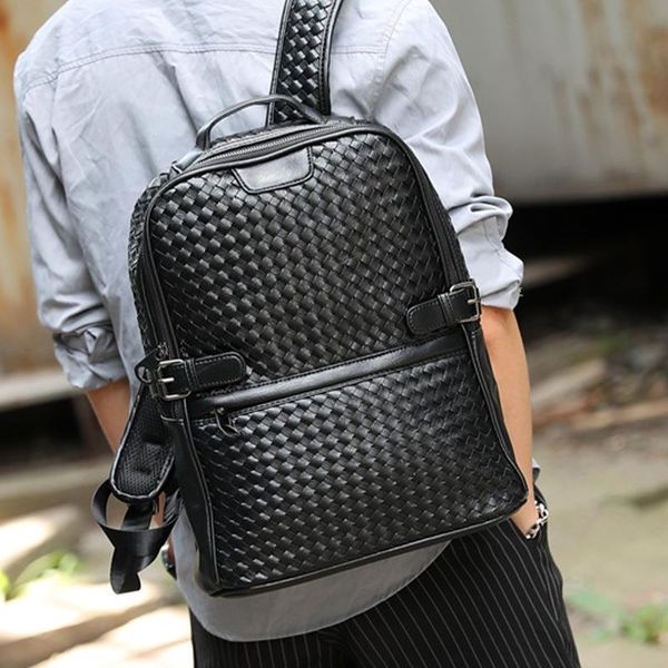 backpack designer men 2021 fashion woven leather business rucksack luxury backpacks men's travel bookbag
backpack designer men 2021 fashion woven leather business rucksack luxury backpacks men's travel bookbag