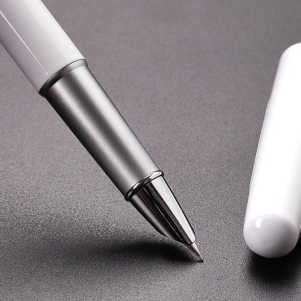 fountain pens 1pc silver clip metal white black red blue financial pen oaso 0.38mm extra fine nib business office writing ink
fountain pens 1pc silver clip metal white black red blue financial pen oaso 0.38mm extra fine nib business office writing ink