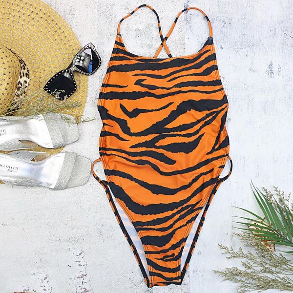 girls one piece swimsuit women swimwear tiger stripe backless wire high waist cross black thong swimming two-piece suits
girls one piece swimsuit women swimwear tiger stripe backless wire high waist cross black thong swimming two-piece suits