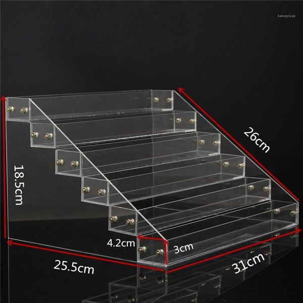 wholesale- 1 pcs 6 tiers removable nail polish shelf acrylic clear cosmetic varnish display stand rack holder women makeup organizer case1, Silver
wholesale- 1 pcs 6 tiers removable nail polish shelf acrylic clear cosmetic varnish display stand rack holder women makeup organizer case1, Silver
