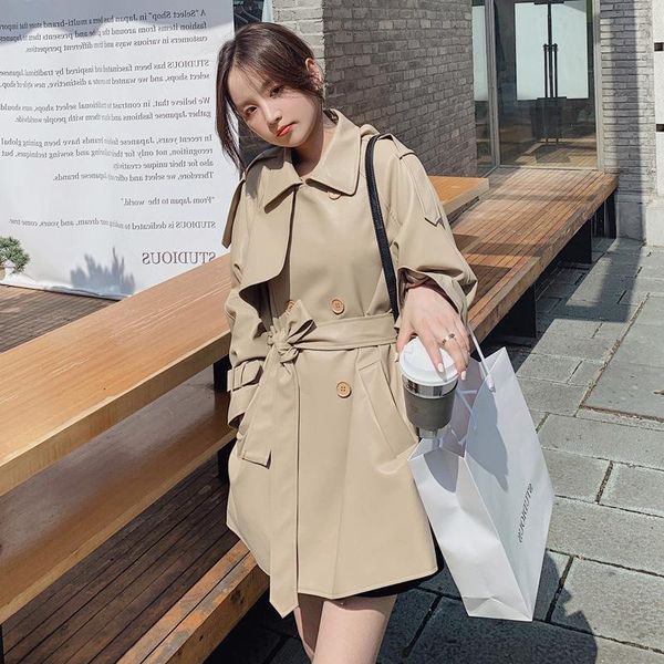 women's trench coats nice casual coat female long loose for spring popest double breasted woman windbreaker korean sleeve, Tan;black
women's trench coats nice casual coat female long loose for spring popest double breasted woman windbreaker korean sleeve, Tan;black