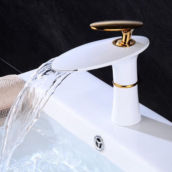 bathroom sink faucets faucet white gold basin cold & brass waterfall mixer tap single handle
bathroom sink faucets faucet white gold basin cold & brass waterfall mixer tap single handle
