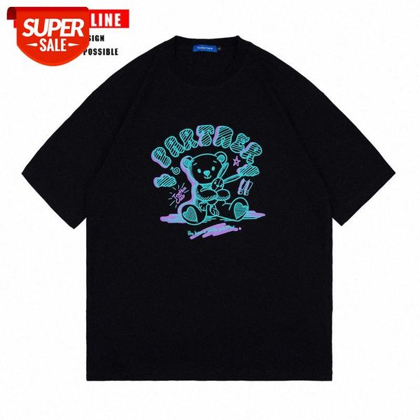 cartoon short-sleeved t-shirt loose american hip-hop street wild couple summer coat men and women couples #l49w, White;black
cartoon short-sleeved t-shirt loose american hip-hop street wild couple summer coat men and women couples #l49w, White;black