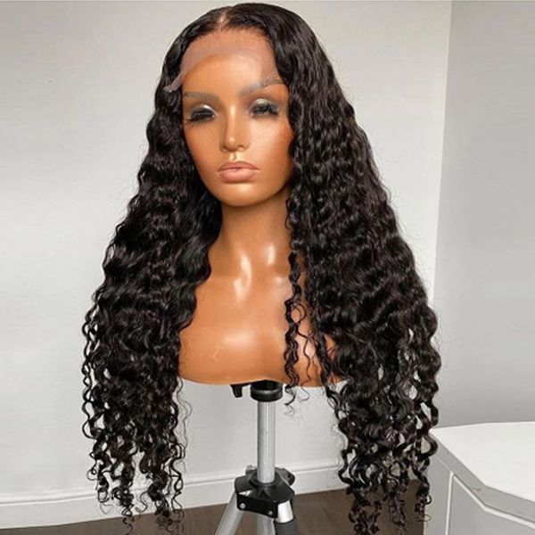 180 density kinky curly deep part synthetic lace front wig for black women soft with baby hair glueless preplucked daily cosplay wig high te, Black;brown
180 density kinky curly deep part synthetic lace front wig for black women soft with baby hair glueless preplucked daily cosplay wig high te, Black;brown