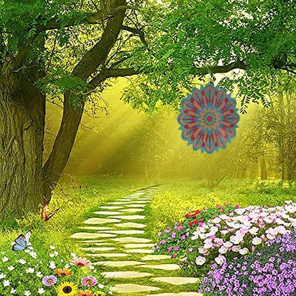decorative objects & figurines stainless steel wind spinner 3d silent rotating chime indoor window hanging ornament crafts outdoor garden de
decorative objects & figurines stainless steel wind spinner 3d silent rotating chime indoor window hanging ornament crafts outdoor garden de