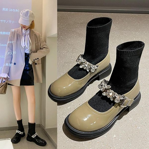 boots med heel boots-women sock shoes round toe 2021 stockings rubber ankle ladies flat rock rome slip-on microfiber solid pu b, Black
boots med heel boots-women sock shoes round toe 2021 stockings rubber ankle ladies flat rock rome slip-on microfiber solid pu b, Black