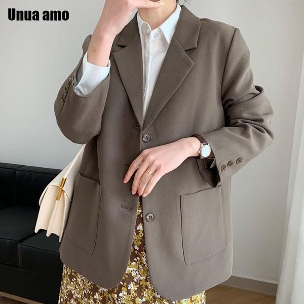women's suits & blazers unua amo spring autumn notched single-breasted gray loose suit jacket fashion big pocket coat office la, White;black
women's suits & blazers unua amo spring autumn notched single-breasted gray loose suit jacket fashion big pocket coat office la, White;black