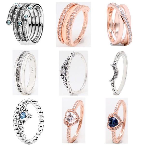 cluster rings original 925 sterling silver rose gold pan ring reversible heart and crystal women wedding party gift fashion jewelry, Golden;silver
cluster rings original 925 sterling silver rose gold pan ring reversible heart and crystal women wedding party gift fashion jewelry, Golden;silver