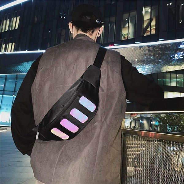 large men chest bag fanny pack women's waist belt street cool reflective geometric luminous banana 2021 bags
large men chest bag fanny pack women's waist belt street cool reflective geometric luminous banana 2021 bags