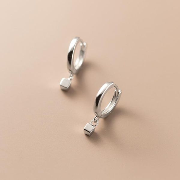 hoop & huggie 100% real 925 sterling silver square cube small earrings hoops for women girls party fine jewelry, Golden;silver
hoop & huggie 100% real 925 sterling silver square cube small earrings hoops for women girls party fine jewelry, Golden;silver
