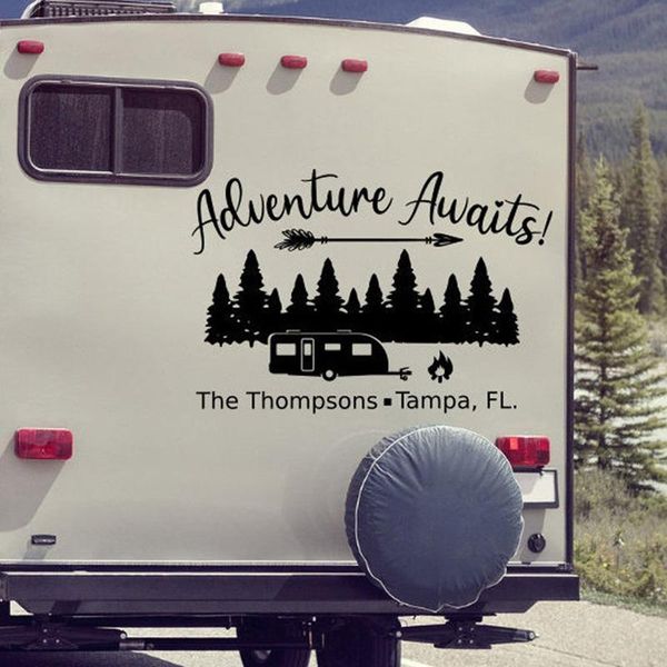 wall stickers rv decal custom last name sticker adventure awaits personalized camper motorhome happy campers home
wall stickers rv decal custom last name sticker adventure awaits personalized camper motorhome happy campers home