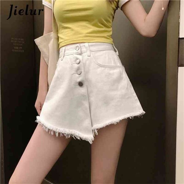 solid color summer short jeans women chic loose femme slim button high waist shorts denim trousers irregular 210426, White;black
solid color summer short jeans women chic loose femme slim button high waist shorts denim trousers irregular 210426, White;black