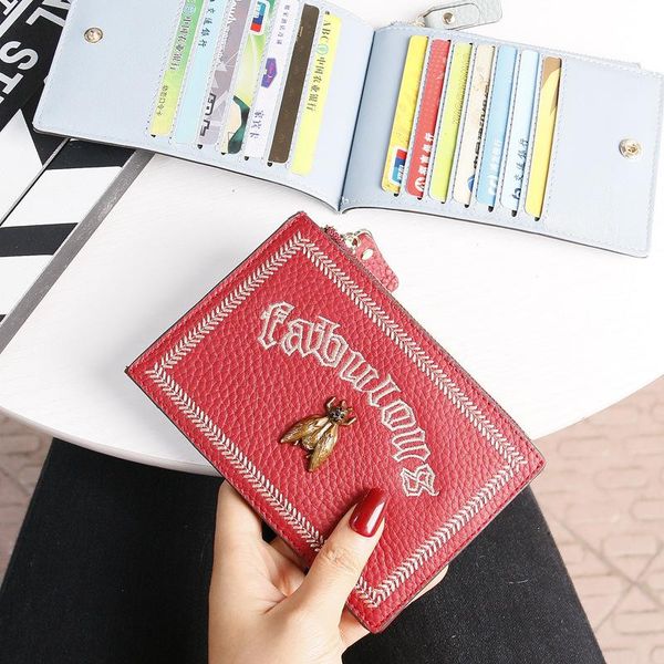 card holders 2021 fashion pickup bag girl multi bit ultra slim embroidery line small wallet designer cardwallet, Brown;gray
card holders 2021 fashion pickup bag girl multi bit ultra slim embroidery line small wallet designer cardwallet, Brown;gray