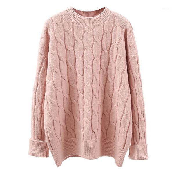 women's sweaters twist thickened sweater for pullover autumn 2021 round neck lazy style loose web celebrity, White;black
women's sweaters twist thickened sweater for pullover autumn 2021 round neck lazy style loose web celebrity, White;black
